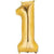 34" Gold Number 1 Balloon