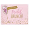 Bridal Shower Brunch Jumbo Deluxe Invitations 8ct