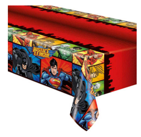 Justice League Rectangular Plastic Table Cover 54"x84"