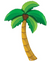 67" Special Delivery Palm Tree Balloon pkg.