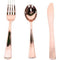 Rose Gold Solid Assorted Plastic Silverware 18ct