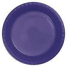 Purple 7" Plastic Plates 20ct