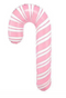30" PINK CANDY CANE HOLIDAY BALLOON