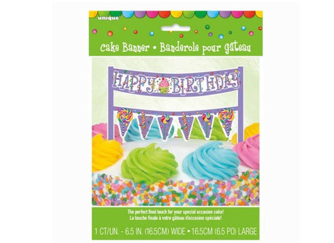 Candy Party Cake Banner