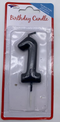 NUMBER CANDLE BLACK 1