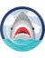 Shark Party 9" Plate 8ct