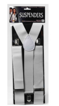 Adult Suspenders - White
