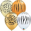 11" Qualatex Safari Assorted Latex Balloons 50CT.