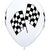 11" Qualatex Racing Flags Latex Balloon 50ct.