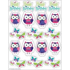 Owl Pal Bday Value Stickers