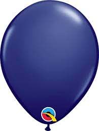 5" Qualatex Navy Latex Balloons 100ct.