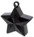 Black Star Electroplated Balloon Weight