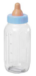 Blue Baby Bottle Bank 11"