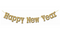 7″ ‘Happy New Year ‘Banner – Gold Diamond