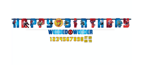SpiderMan™ Webbed Wonder Jumbo Letter Banner Kit