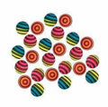 Value Pack Neon Striped Bouncing Balls 8ct Party Favor