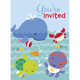 Under Sea Pals Invitations 8ct