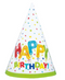 Happy Balloon Birthday Party Hats 8ct.