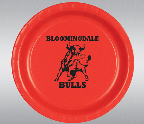 Bloomingdale High School Custom Printed Plates 8ct
