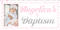 Pink and Silver Baptism Custom Banner