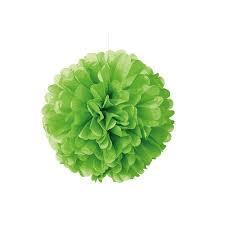 Lime Green Puff Ball