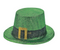 St. Patrick's Plastic Green Glitter Top Hats
