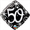 18" Elegant Swirl 50th Bday Balloon #165