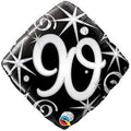 18" Elegant Swirl 90th Bday Balloon #169