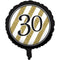 30 Black & Gold Balloon #163