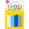Blue White & Silver Spiral Birthday Candles 24ct.