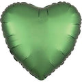 19" Luxe Emerald - Heart