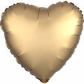 19" HX Luxe Gold Sateen - Heart