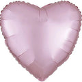 17" Metallic Pearl Pastel Pink Heart Balloon