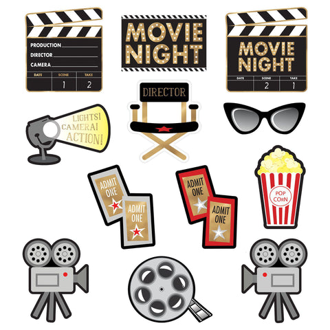Movie Night Value Pack Cutouts 12ct