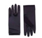 Short Satin Gloves Black