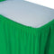 Emerald Green Plastic Table Skirt 29in x 14ft