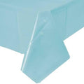Pastel Blue Plastic Table Cover 54"x108"