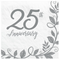 Happy 25th Anniversary Luncheon Napkins