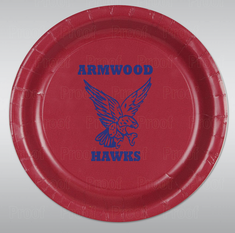 Armwood High School Custom Printed Plates 8ct