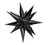 40" STARBURST MAGIC STAR BLACK BALLOON