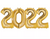 40" GOLD 2022 BALLOON SET