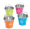 Mini Neon Day of the Dead Pails 1ct.