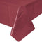 Burgundy Plastic Table Cover 54"x108"