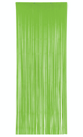 Bright Lime Green Foil Door Curtain