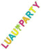 Luau Party Streamer Banner 7ft