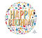 17" Happy Confetti Birthday Balloon #40