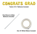 Congrats Grad Balloon Banner Streamer