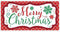 Merry Christmas Horizontal Banner 65in x 33in