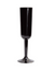 Black Plastic Champagne Flutes 4ct