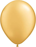 5" Qualatex Metallic Gold Latex Balloon 100ct